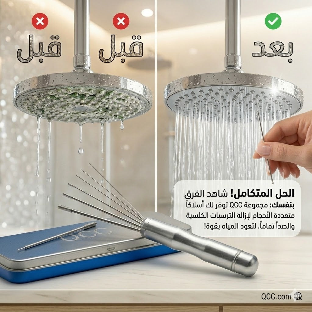 مجموعة ابر تنظيف مسامات الدش ✨