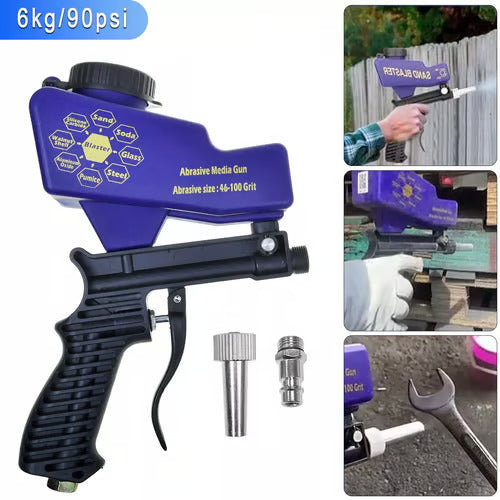 مسدس السفع الرملي الهوائي (Pneumatic Sandblasting Gun)، بخزان 600cc