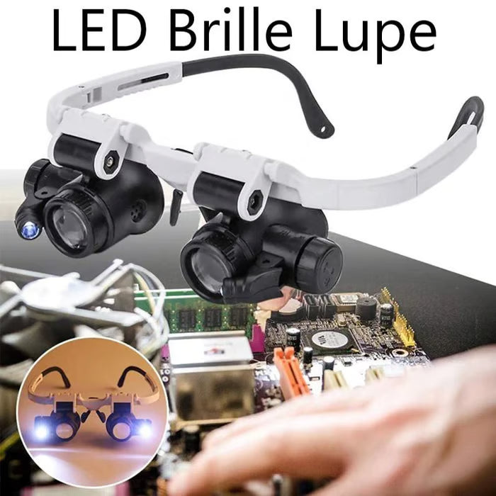 نظارات مكبرة بتقنية LED