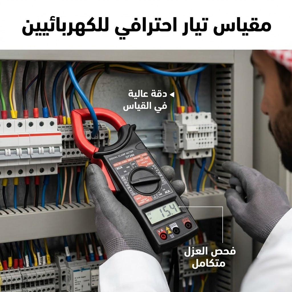 مقياس تيار مشبكي رقمي ⚡