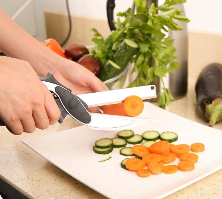 مقص تقطيع الخضر المتعدد الاستعمالات
