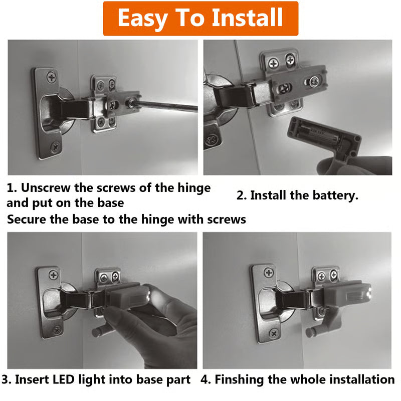 مصباح LED مفصلي لأبواب الخزائن