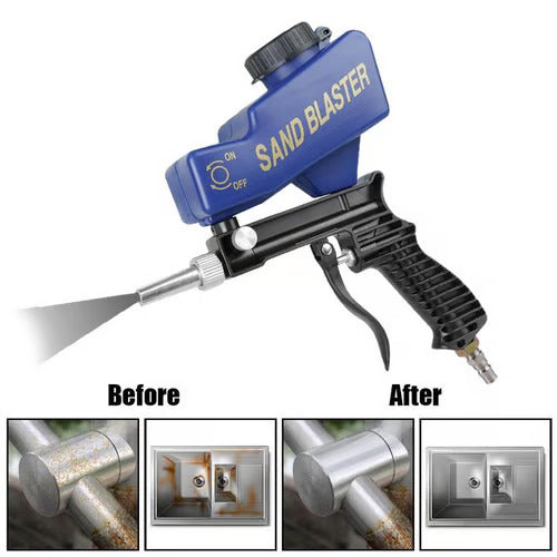 مسدس السفع الرملي الهوائي (Pneumatic Sandblasting Gun)، بخزان 600cc