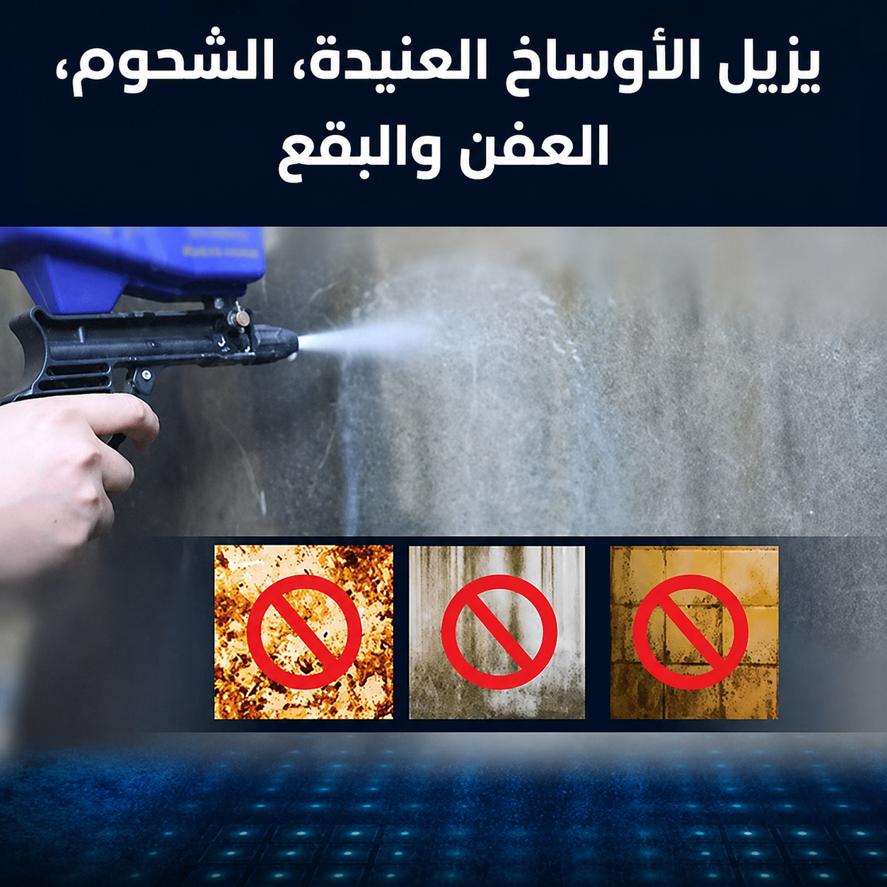 مسدس السفع الرملي الهوائي (Pneumatic Sandblasting Gun)، بخزان 600cc