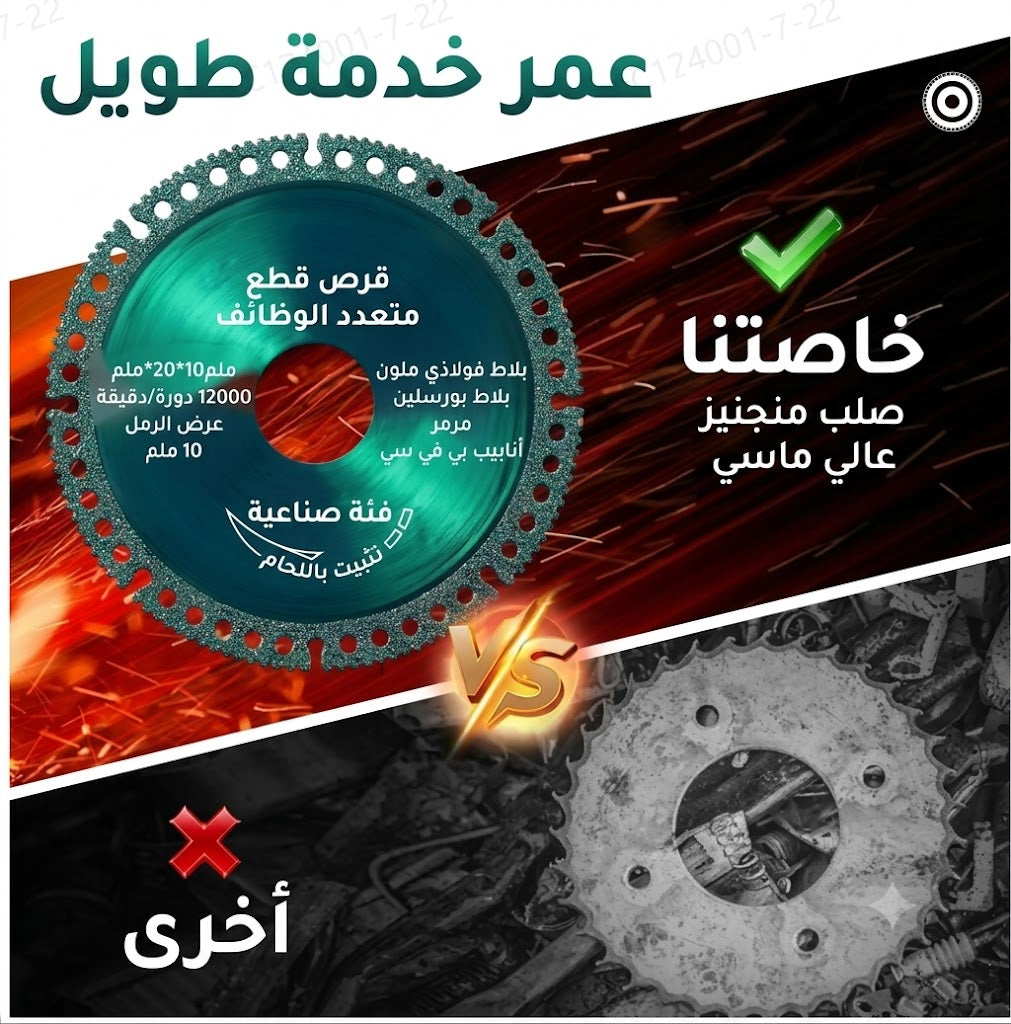 قرص غير قابل للتلف لمطحنة الزاوية 👌